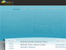Tablet Screenshot of bodrumshadowbranda.com